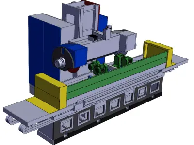 High-Speed Cutting Equipment for Bidirectional Heat Sinks 3D model