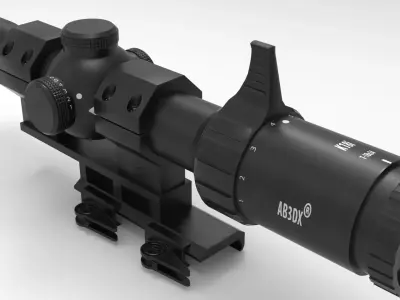 Khales K18i LPVO Low-poly 3D model