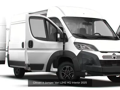 Stellantis Electric Panel  Van HQ Interior L2H2 2025  3D Model Pack