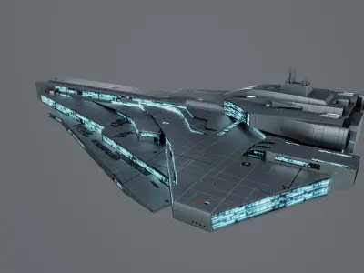 Frigate 3D model by aruramesh79 from CGTrader