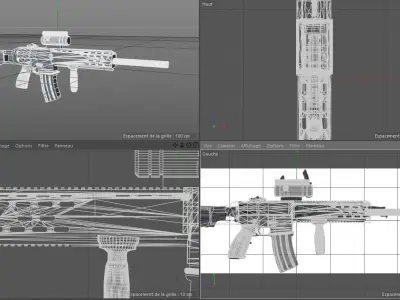 HK 416 Free 3D model