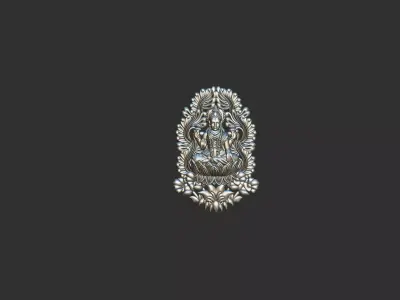 Pendent with Laxmi Mata 3D print model