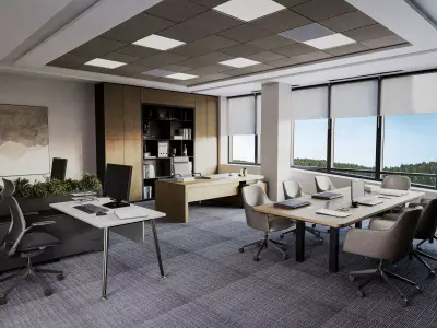 Best Small Office Room - Interior Designed 3D model