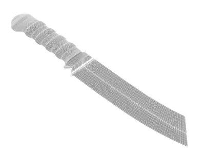 battle knife v10 3D model