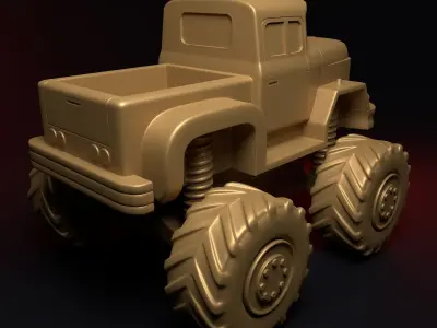BIGFOOT MONSTER TRUCK 3D print model purchase