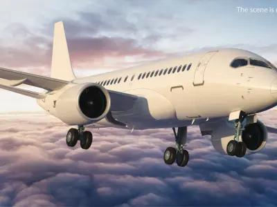  Airbus A220 100 Detailed Interior Generic 