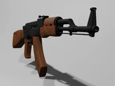 AK47 gun Free 3D model purchase
