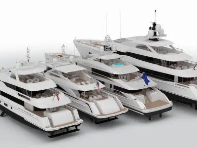 Collection Yachts September 2024 3D model