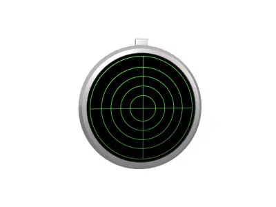 Radar v1 001 Low-poly 3D model
