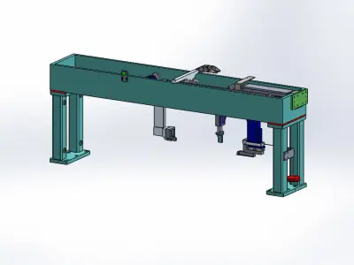 Automotive Seat Track Marriage andTest Station 3D model