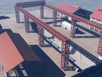 Imperial Japanese Naval Ship Yard 3D model