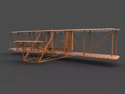 Wright Brothers Flyer 3d 3D print model