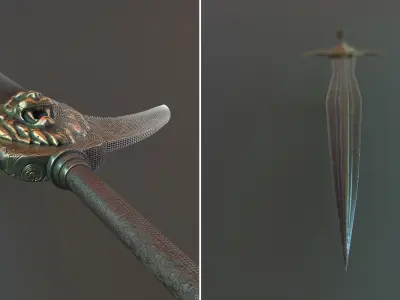 Fantasy and Medieval Weapon Pack Low-poly 3D model