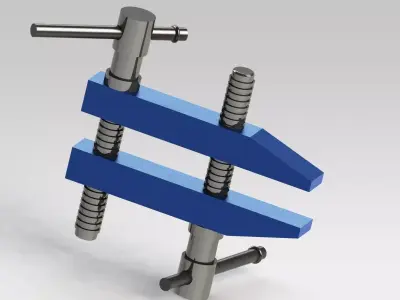Protec 7-2 table clamp Free 3D model