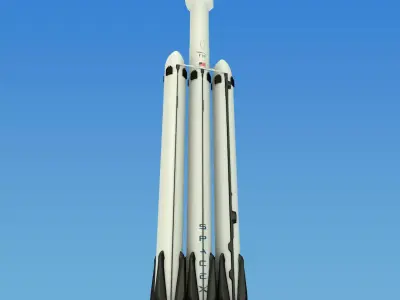 SpaceX Falcon Heavy 3D model