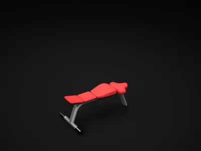 Bench Flat 3D model