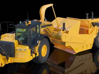 Generic Scraper Rigged 3D model