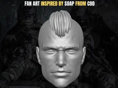 Soap Collection  Fan Art Heads 3D print model