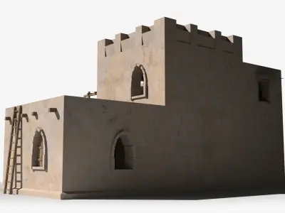 Arab x8 Low-poly 3D model