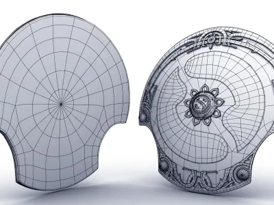 Dota 2 Championship Shield Low-poly 3D model