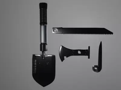 Military tools 3D model