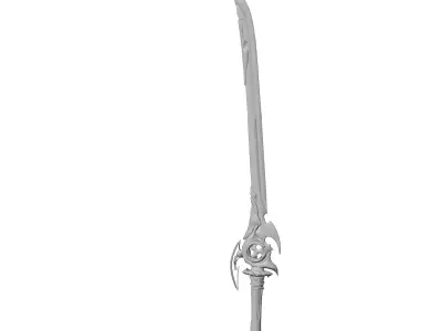 Weapons swords melee weapons  game Low-poly 3D model get
