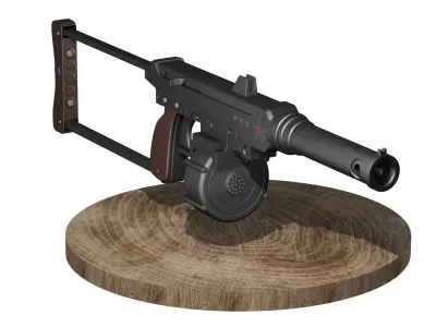Homemade gun AVR2 3D model