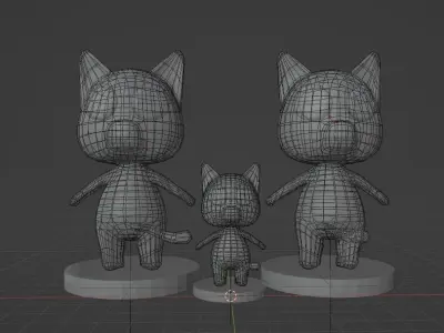 Cat 3D Model Free 3D model