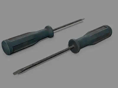 screwdriver Low-poly 3D model