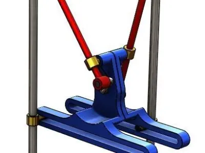 Straight Line - Walking Mechanism  3D model