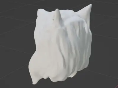 wolf headdress 3D model