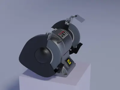 industrial grinding machine 3D model