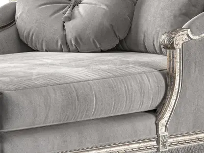 chairish chaise art 5873 3D model