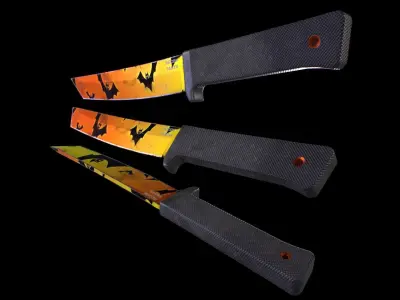 Cold Steel Recon Tanto Happy Halloween - Knife Low-poly 3D model