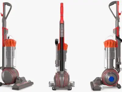  Dyson Bagless Upright Vacuum Cleaner Red 