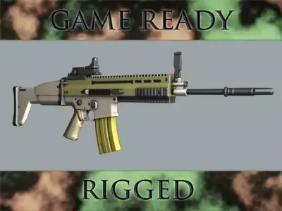 Assault Rifle 3D model buy