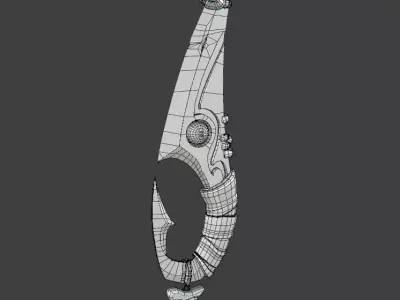 Aquatic Dagger Low-poly 3D model