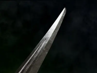Royal Warglavie - Dark Fantasy PBR game ready 3d sword Low-poly 3D model