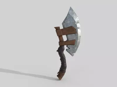 Axe weapon Low-poly 3D model get