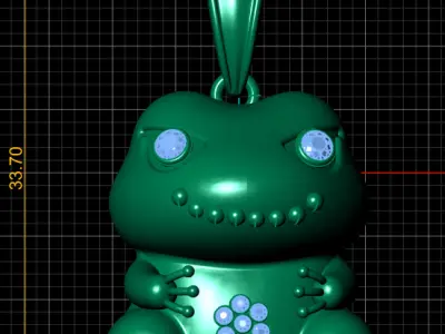 FROG INSECT PENDANT 3D PRINTABLE MODEL 3D print model