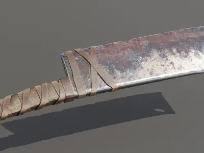 Orc Cleaver Low-poly 3D model