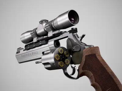 Taurus Raging Bull Low-poly 3D model