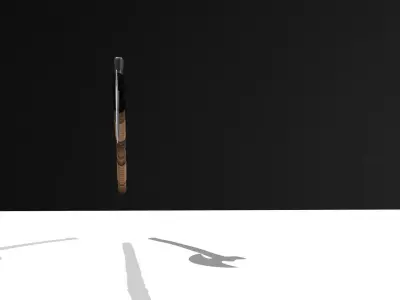 AXE 3D MODEL with shadow Low-poly 3D model