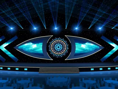 Conference stage design 3D model order
