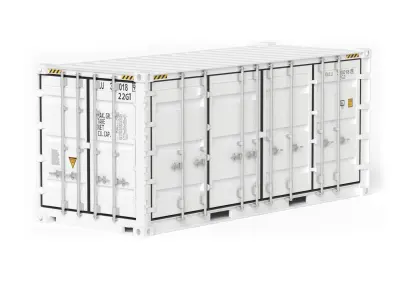 20 ft Military UN Cargo Containers 3D model