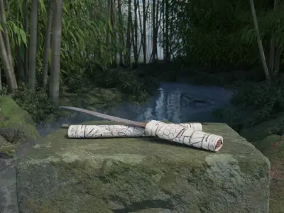 Japanese Tanto 3D model