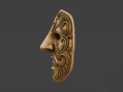 Anger Mask 3D print model