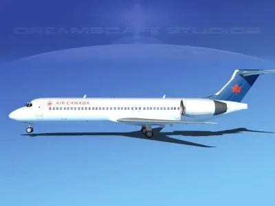 Boeing 717-200 Air Canada 2 3D model