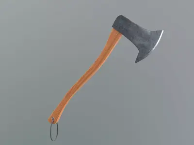 Axe Wooden Handle 3D model