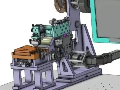 Label and Film Laminating Machine for Electronics Parts 3D model